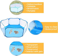 Hamster Foldable Exercise Playpen - Skyblue - image 4