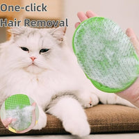 4-Pack Silicone Cat Brush Set, Pet Scratcher and Massager – Adjustable Pet Deshedding Brush, Bath Brush for Cats and Dogs, Suitable for Furniture Legs & Corners (Needle Style - 2PCS (Blue + Green))