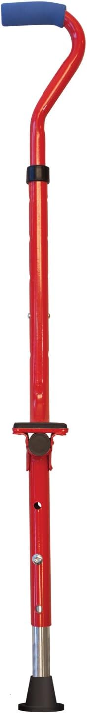 Geospace Walkaroo Wee red adjustable steel balance stilts for kids with padded underarm foam - view 3