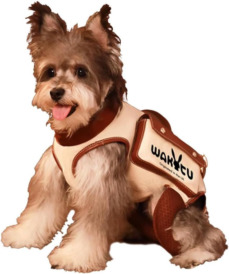 Wakytu Dog Lift Harness Dog Carrier Sling for Small Dogs & Cats - Large(11-16 LBS) / 1.0 White