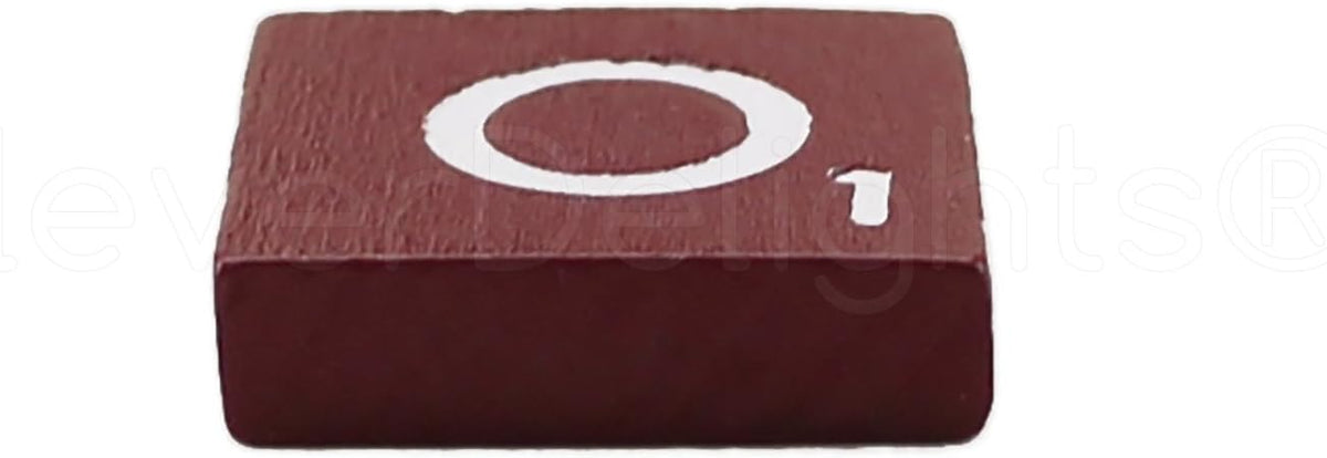 CleverDelights 100 Wood Letter Tiles, Maroon Color, Complete Set - image 3