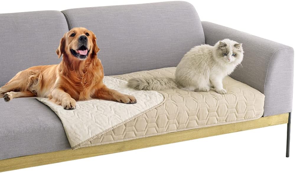 Tcksstex Waterproof Blanket Couch Cover for Dogs Pet Bed Protector – Essentials for Dogs - Beige / 30x70Inch (Pack of 1)