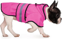 HDE Dog Raincoat with Hood & Leash Hole S-XL Dog Rain Jacket Ducks L – Essentials for Dogs - Medium / Pink