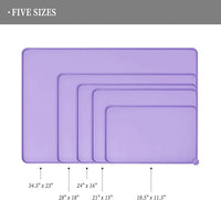 Waterproof Pet Feeding Mat with High Raised Edges, Heavier and Thicker Placemats for Cat Dog Water Bowl with BPA Free, Dogs Cats Food Mats for Messy Drinkers to Prevent Spill and Protect Floors