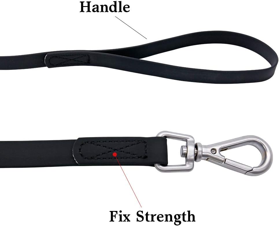 Waterproof Dog Training Leash 50FT 30FT 15FT 10FT 5FT Heavy Duty - 10FT / Black - image 2