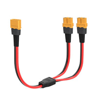ELFCULB XT60 3 way splitter cable with 12AWG tinned copper wire, 1 ft long - view 3