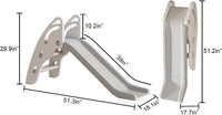 Toddler Slide Large Play Climber Slide PlaySet with Extra Long - White - image 2