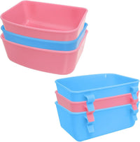 6 Pack Feeder, Hanging Feeder, Food and Water Container - M