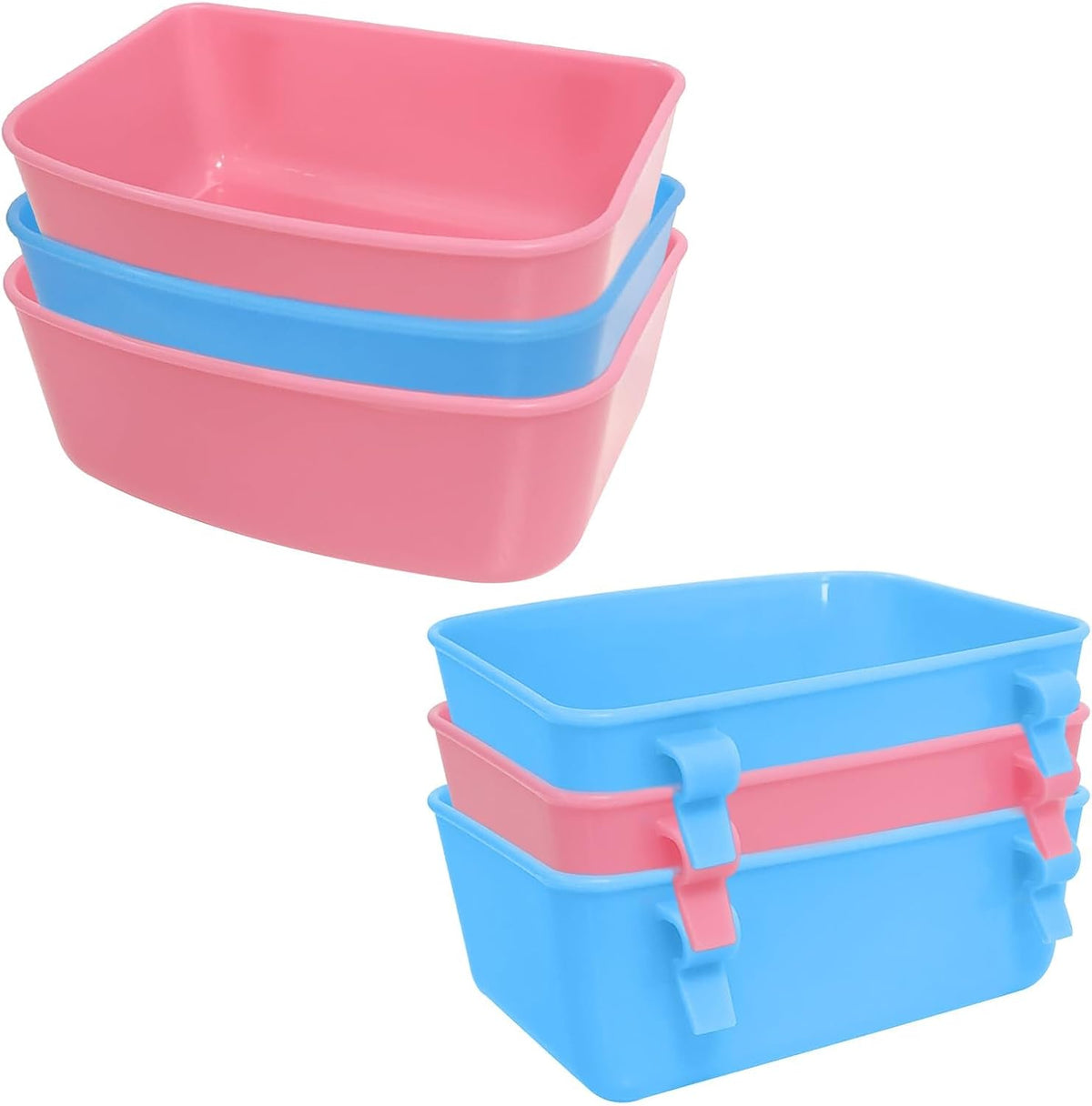 6 Pack Feeder, Hanging Feeder, Food and Water Container - M