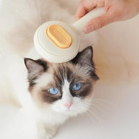 Pet Grooming Brush for Cats & Dogs –Cat Brushes for Indoor Cats,Grooming Brushes With Massage Function for Short & Long Hair, Removes Loose Fur & Undercoat – Self-Cleaning Slicker Brush- Green