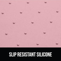 GORILLA GRIP 100% Waterproof Raised Edge BPA Free Silicone Pet Feeding Mat, Dog Cat Food Mats Contain Spills Protects Floors, Placemats for Cats and Dogs Water Bowl, Pets Accessories 16x10, Pink