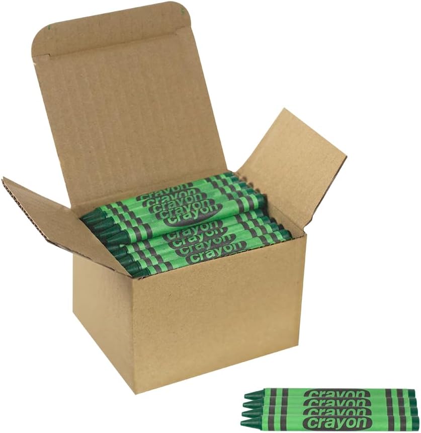 Lucky Art white crayons bulk refill pack, 80 regular size wrapped crayons - view 6