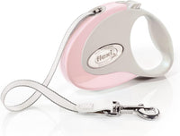 FLEXI Giant Tape Retractable Dog Leash - Pink/Rose / 10 ft (Small)