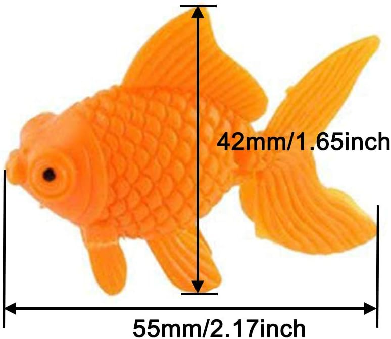XMHF Aquarium Fish Bowl Tank Artificial Floating Plastic Orange Decor - image 2