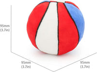 Dog Toys Balls, Chewable Plush Football for Dogs, Soft Pet Ball - Basketball - image 3