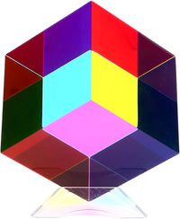 iKeelo Color Cube 2.4" w/Stand, Cyan Magenta Yellow - 70 mm