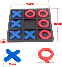 Tic Tac Toe Board Game, Classical Family Board Game – Fun for Kids & Family - Blue/Red - image 3