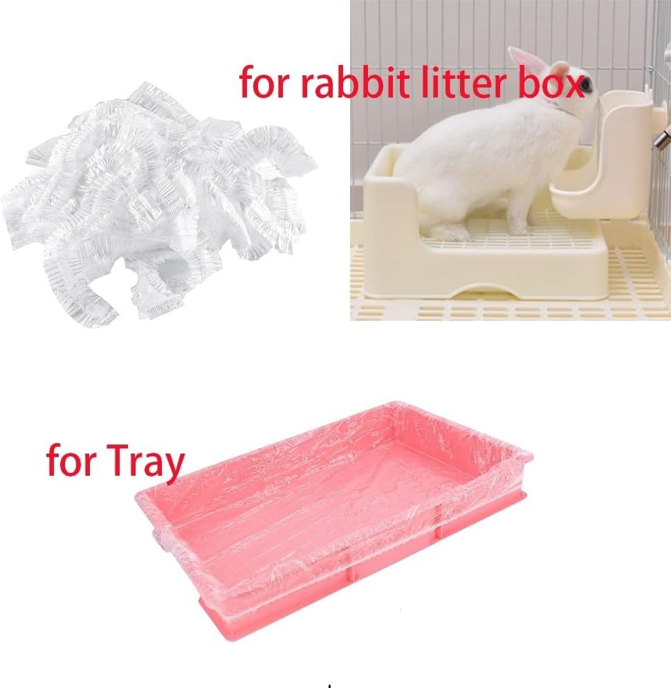 50 Pcs Disposable Rabbit Cage Liner Quick Cleanup Litter Box Liners - Small-Standard - image 2