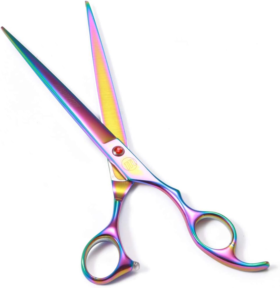 Professional Dog Grooming Scissors Set - 8 Inch (Pack of 5) / Rainbow - image 3