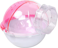 Hamster Bathroom Small Animal Sand Bath Container Removable Iron Wire - Pink