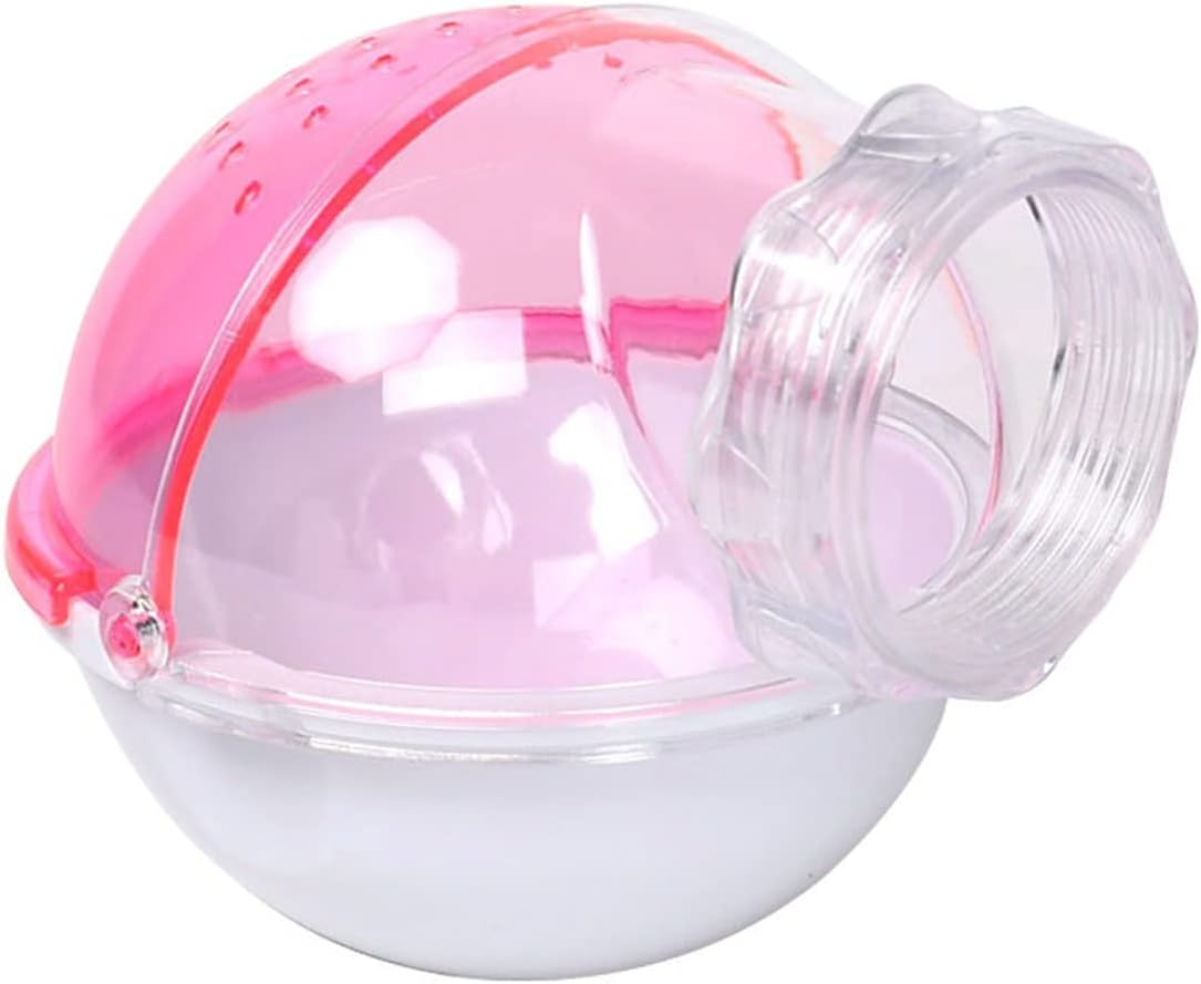 Hamster Bathroom Small Animal Sand Bath Container Removable Iron Wire - Pink