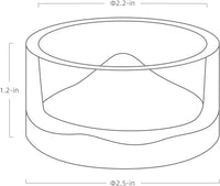 Niteangel Hamster Feeding & Water Bowl - Transparent - image 2