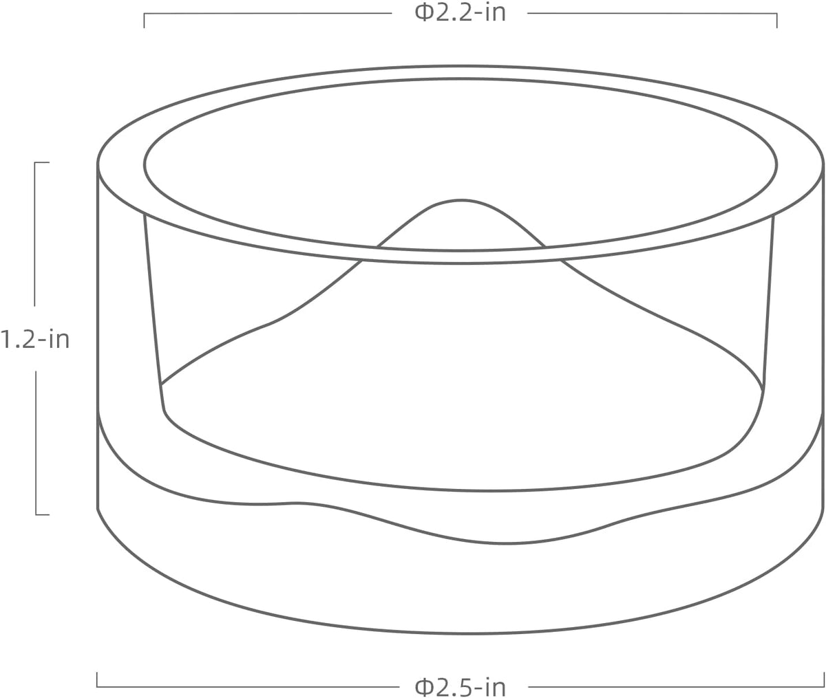 Niteangel Hamster Feeding & Water Bowl - Transparent - image 2