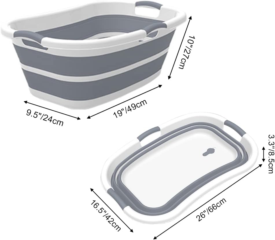 Collapsible Dog Bathtub, Portable Pets Bathing Tub for Puppy Cats, Gray – Essentials for Dogs - Large / Grey - image 3