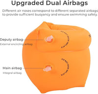 2-4 Pack Arm Floaties Swimming Rings for Kids Children Adults - Orange x2 - image 2