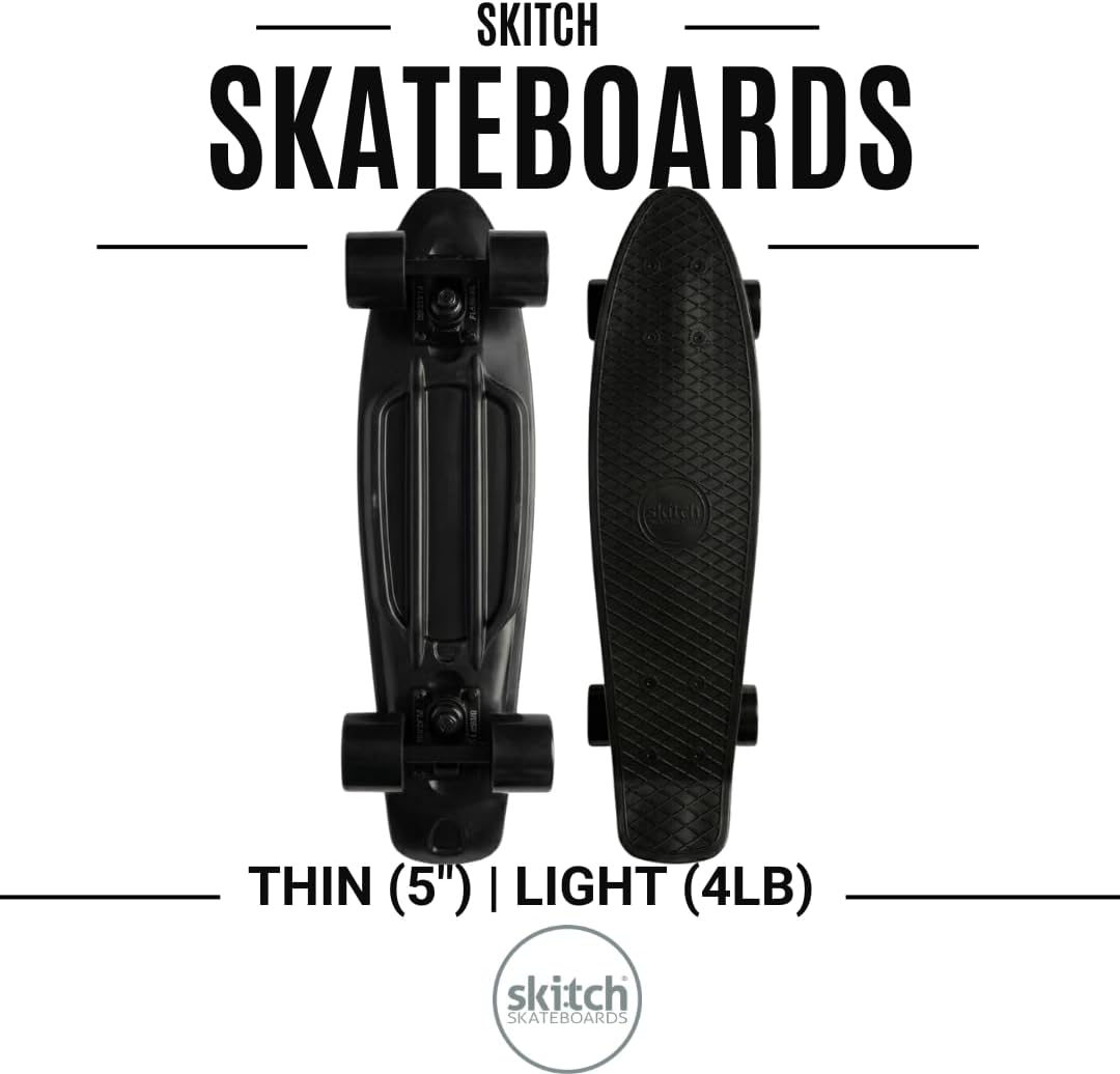 SKITCH Skateboards for Kids, Teens and Adults - Black Hole with Blackout Wheels - image 3