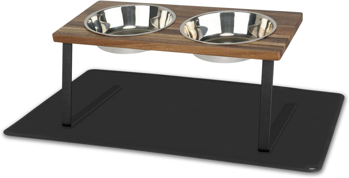 Aivituvin Elevated Dog Bowls, 15°Tilted Raised Cat Food Bowl - Medium