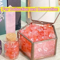 Fluorite Aquarium Gravel Rocks Natural Tumbled Healing Crystal Chips - Cherry Quartz / 1 Pound - image 4