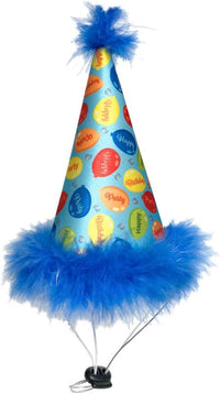Huxley & Kent Party Crown Hat for Dogs & Cats - Large / Blue Party Time