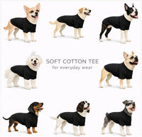 Lovelonglong Pet Clothing Dog Costumes Basic Blank T-Shirt Tee Shirts - M (-9lbs) / Black - image 3