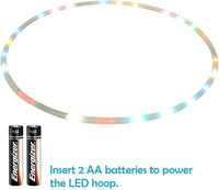 CRTEPST LED light up hoop glowing in rainbow colors - view 2