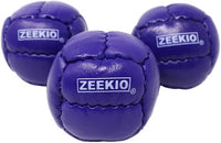 Zeekio Galaxy 12 panel leather juggling balls, pack of 3 in dark blue - view 20