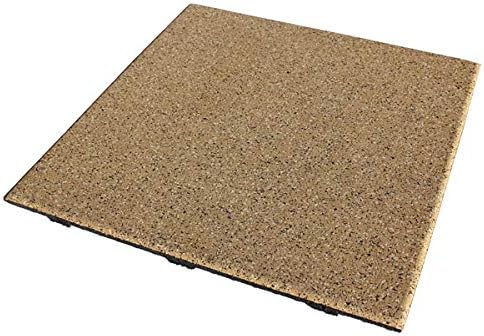 American Floor Mats - Extreme Rubber Gym Tiles - 1 Inch Thick Colorful Rubber Gym Tiles - Superior Shock and Sound Absorbing Tiles - 95% Light Greys 4 Tile Pack (Covers 16 Sq Ft)