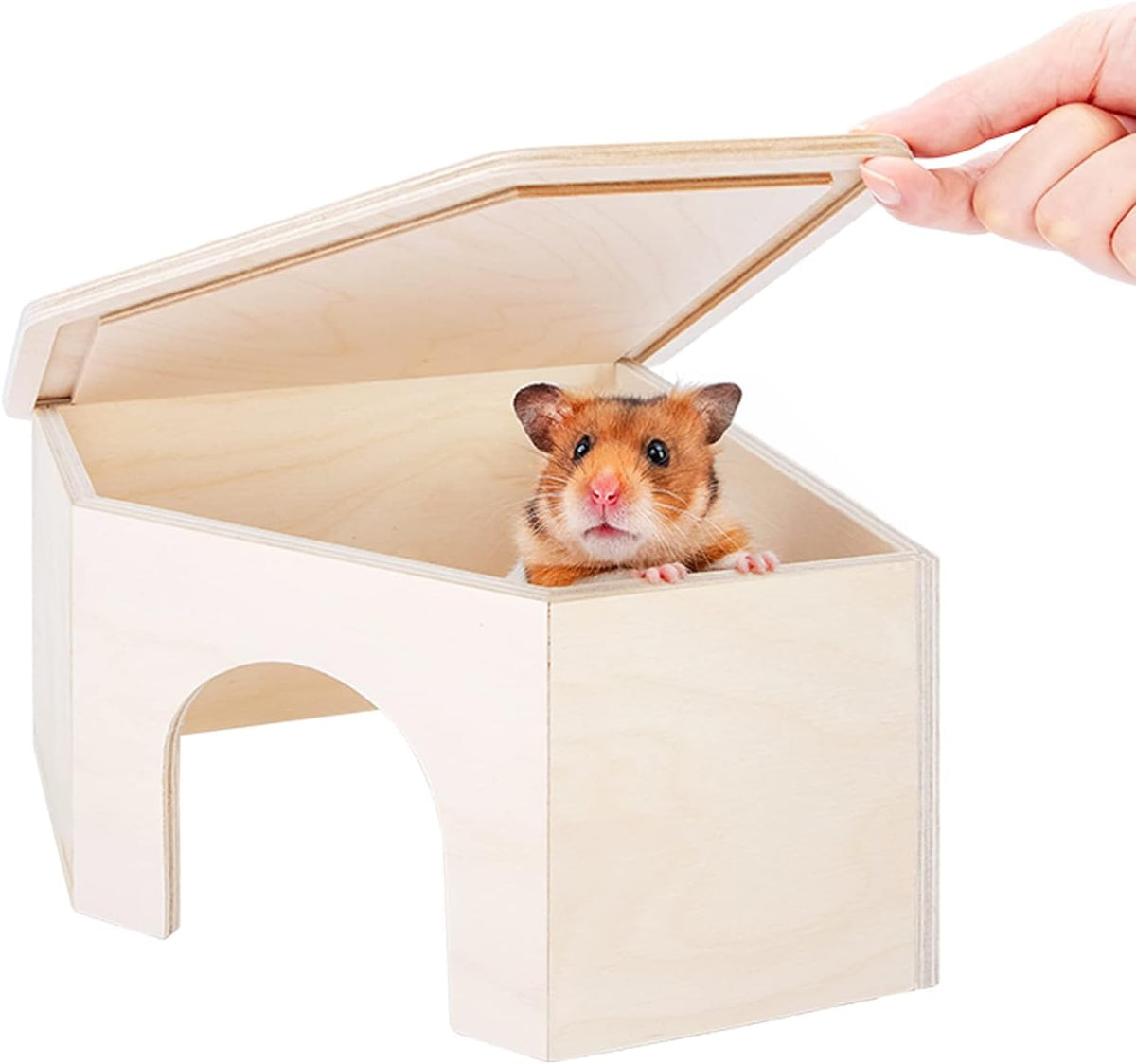 Niteangel Birch Chamber-Maze Hamster Hideout - 1 Chamber Hideout-Large