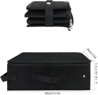 Portable Cat Travel Litter Box with Zipped Lid, Foldable Travel Litter Box, No Leakage, No Smell, Waterproof, Easy to Carry, Easy to Use in Hotels, Car