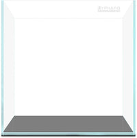 Tall Rimless Aquarium 9.5 Gallon, Ultra Clear Low Iron Small Fish Tank for Betta, L11.8×W11.8×H15.8 Glass Thickness 5mm with EVA Foam Leveling Mat