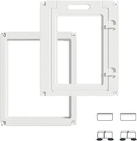Clear Acrylic Dog Playpen Indoor, Easy Assemble Clear Pen for Pet Puppy Pig, 【𝐅𝐑𝐄𝐄 𝐓 𝐭𝐲𝐩𝐞 𝐩𝐢𝐞𝐜𝐞-𝐂𝐮𝐬𝐭𝐨𝐦𝐞𝐫 𝐬𝐞𝐫𝐯𝐢𝐜𝐞】 Sturdy & Easy Cleaning Dog Fence (23.6" H, Door+Panel)