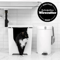 Modkat® Flip Litter Box, Front-Entry, Full Height Seamless Base, Reusable Litter Liner, Sifting Litter Scoop, 2X Bamboo Charcoal Filters