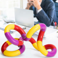 Xesakesi 20 pack of multicolor quiet twist fidget toys bent into different shapes - view 4