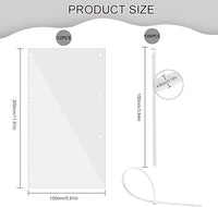 Pet Cage Liner Protection, Rabbit Cage Plastic Panels, 12 PCS Cage Urine Guard for Rabbit, Guinea Pig, Hamster, Hedgehog, Chinchilla, Ferret, Bunny - Transparent, 11.8"x5.9"