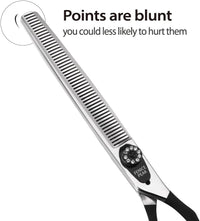 7.0'' Professional Dog Grooming Scissors Set with Black Non-Slip - Thinning Shear / 7.0'' - image 4