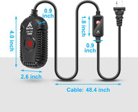DaToo Small Aquarium Heater 50W Mini Fish Tank Heater 50 Watt - 100W - image 2