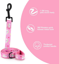 Dog Cat Harness and Leash Set - Rainbow / M (Neck 13.4"-16.5"; Chest 17.7"-23") - image 3