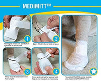 Medimitt Paw Bandages for Dogs, Cats and Pets – Stretchy Medical Booties, First Aid for Paws – Non Slip, Non Adhesive, Breathable, Disposable, Washable, Adjustable Strap,12 Pack (X-Large)