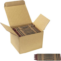 Lucky Art white crayons bulk refill pack, 80 regular size wrapped crayons