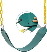 Pink Swing Seat, Heavy Duty Chain Plastic Coated - Green - image 3